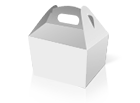 Коробка с ручкой 80х65х55